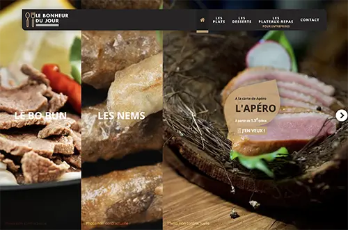 Aperçu du site Le Bonheur du Jour