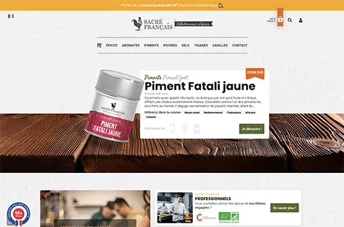 Aperçu du site Sacré Français